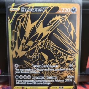 Eternatus V Reptile Card - Black and Gold